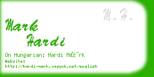 mark hardi business card